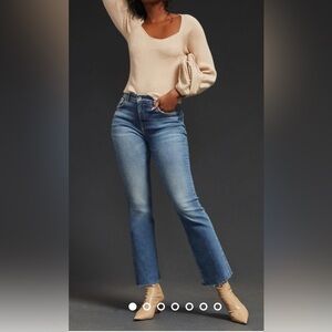 NWT Size 30P - Anthropologie The Yaya Mid-Rise Crop Jeans by Pilcro
